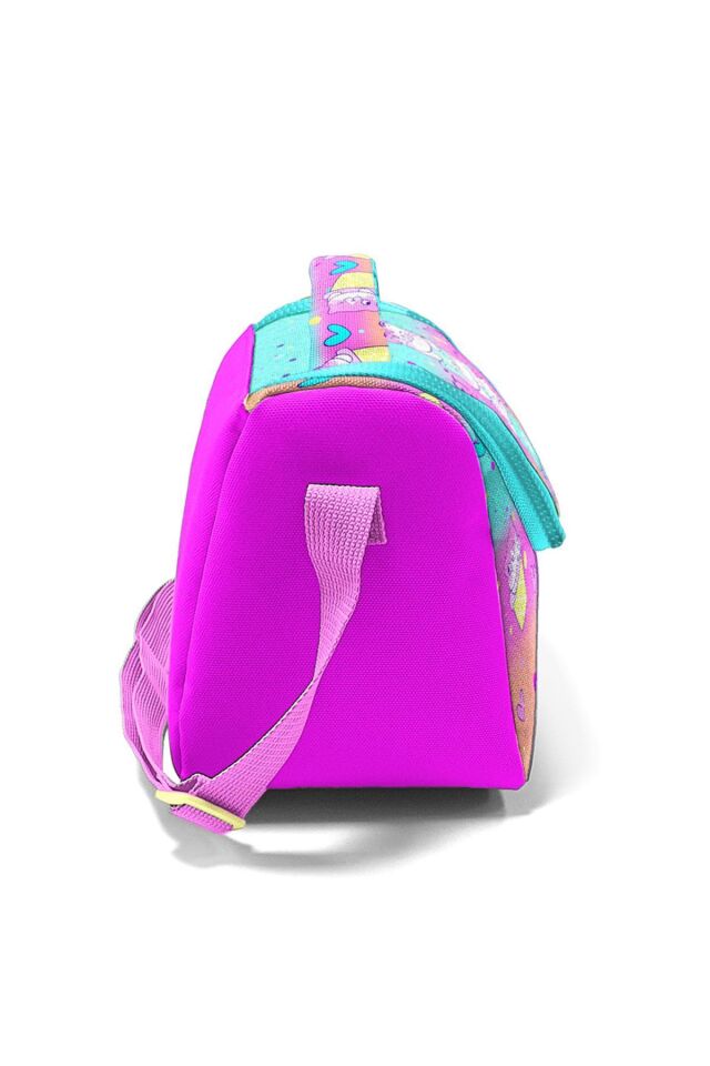 Kids Renkli Dondurmalı Kedi Desenli Thermo Beslenme Çantası 11881