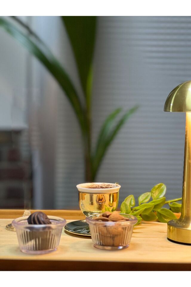 Şeffaf Kristal Sosluk/Reçellik/Çerezlik Minimal Kase 12 li Şeffaf