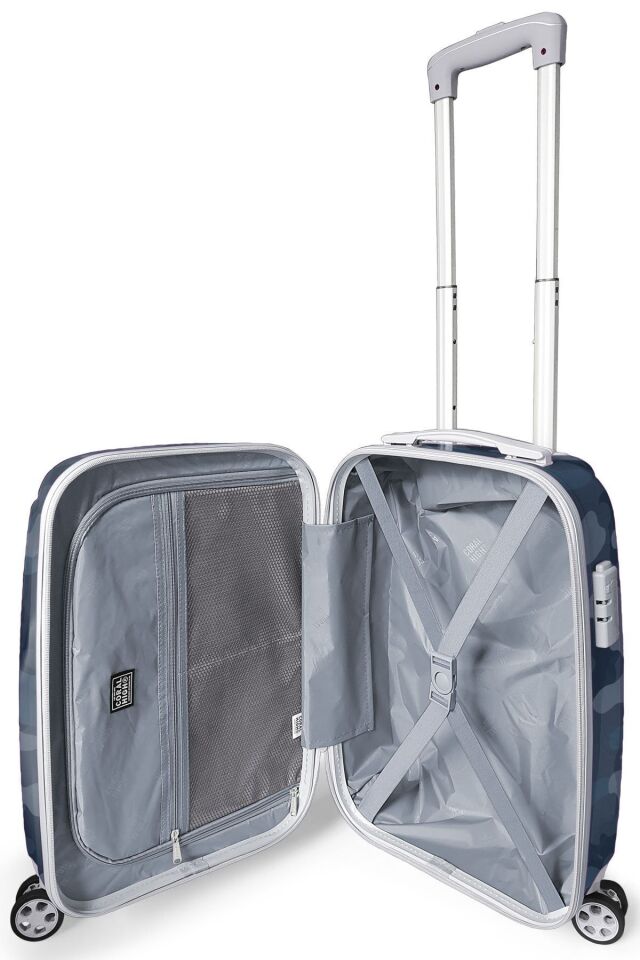 Kamuflaj Desenli Kabin Boy Valiz (50cm) 16544