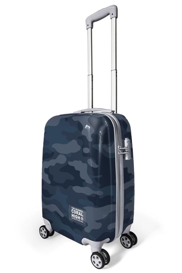 Kamuflaj Desenli Kabin Boy Valiz (50cm) 16544