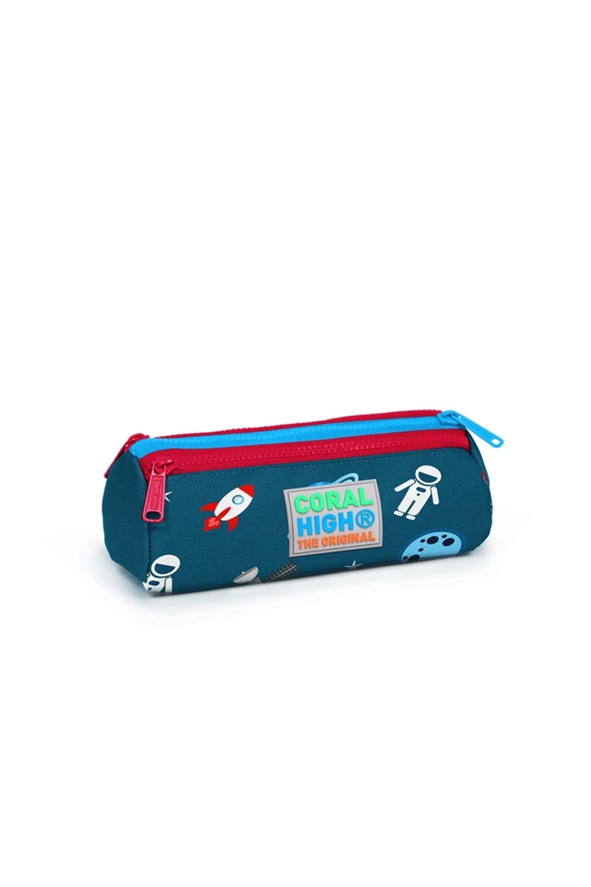 Coral Hıgh 22330 Nefti Astronot Desenli Üç Bölmeli Kalem Çantası