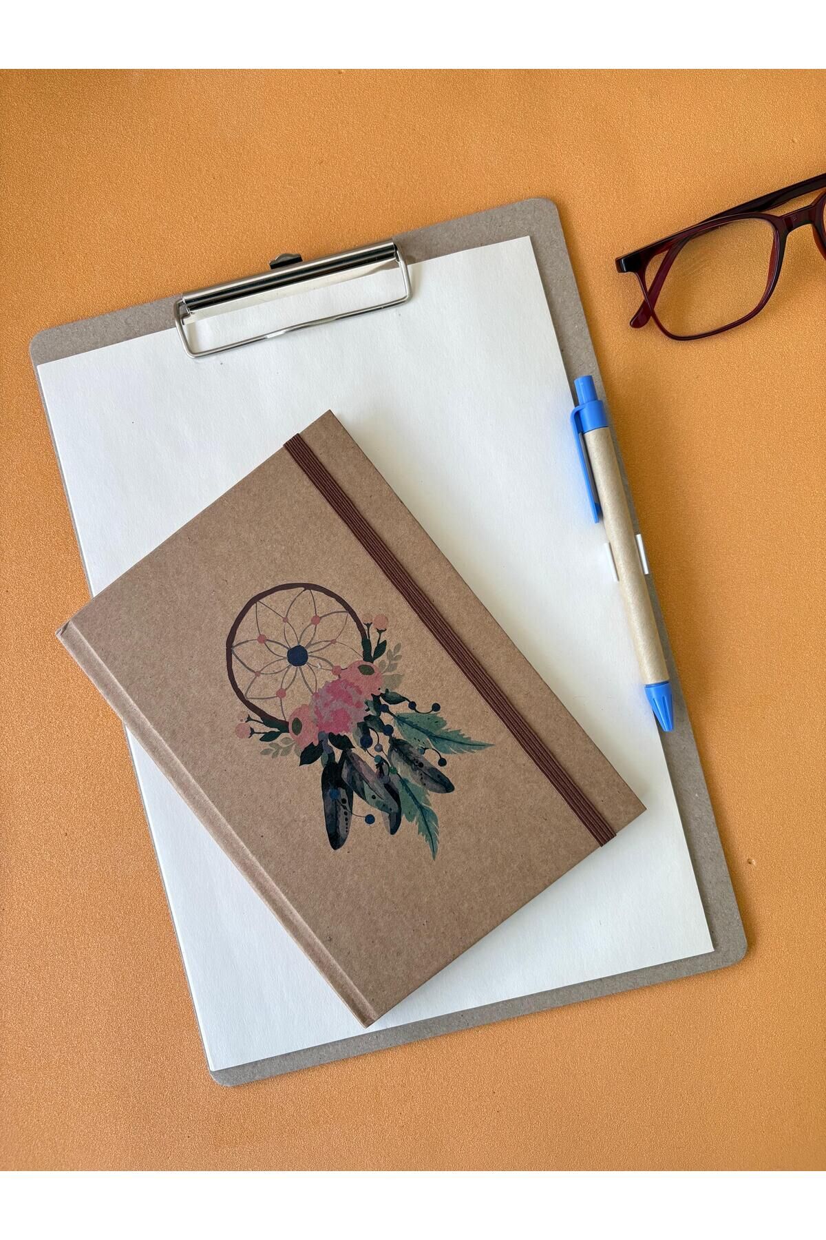 Atakids Lizy Kraft Sekrekerlik Dosyası, Kraft Defter ve Kalem Seti Beyaz