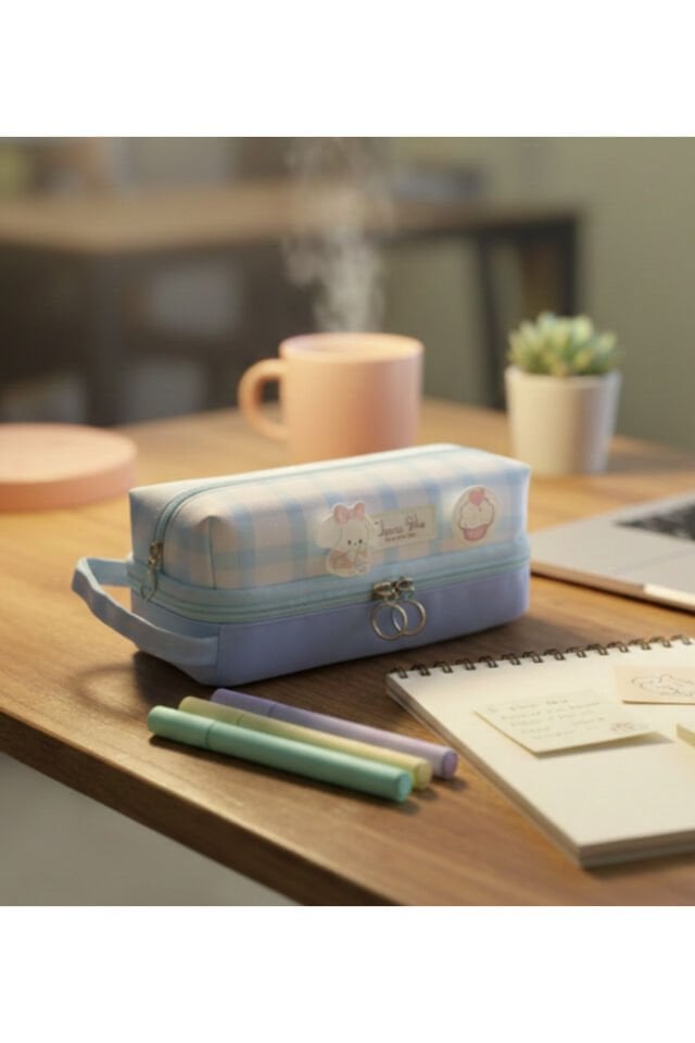 Kawaii Figürlü Büyük Kapasiteli Kalemlik