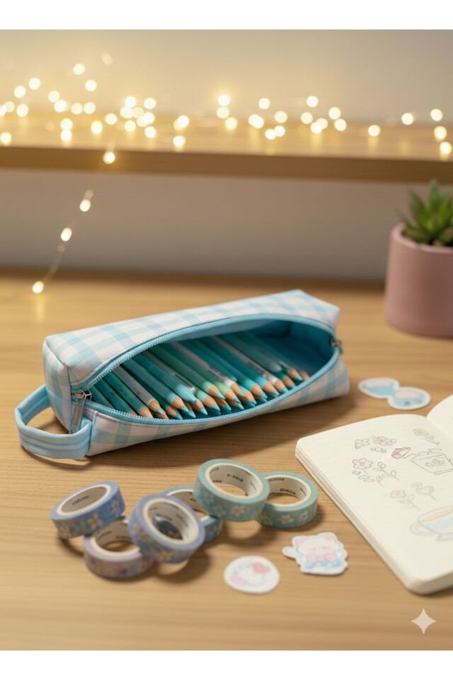 Kawaii Figürlü Büyük Kapasiteli Kalemlik