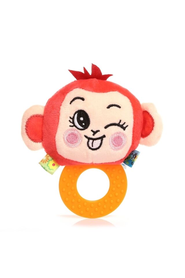Toys Çıngıraklı Dişlik Maymunum Szy209 - Pembe Rengarenk