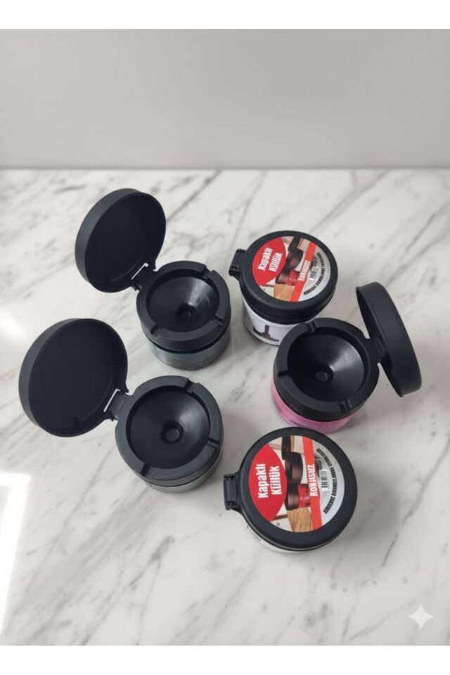 Kapaklı Cam Kavanoz Küllük – Koku Önleyici Şık Tasarım