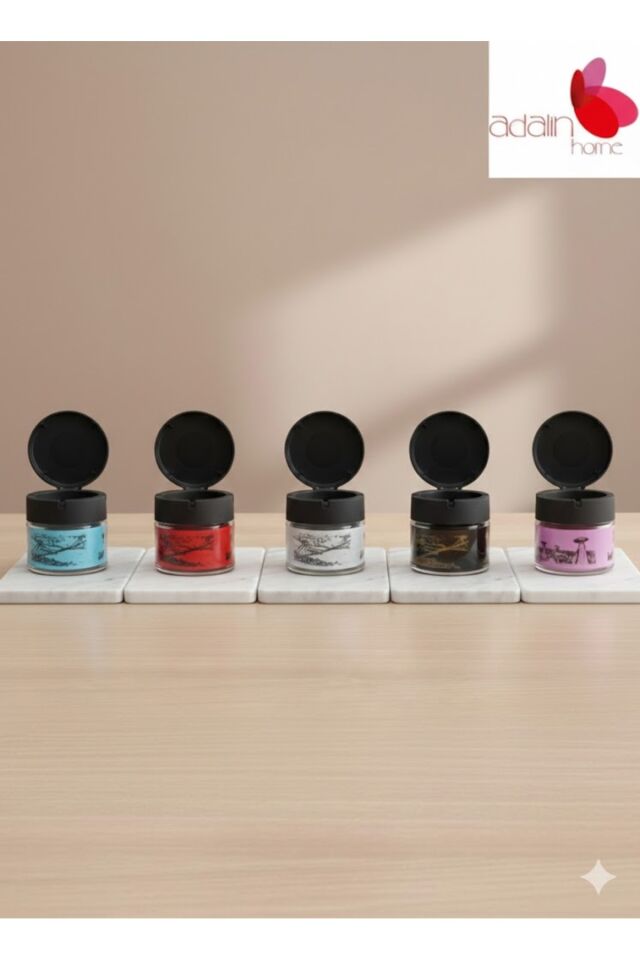 Kapaklı Cam Kavanoz Küllük – Koku Önleyici Şık Tasarım