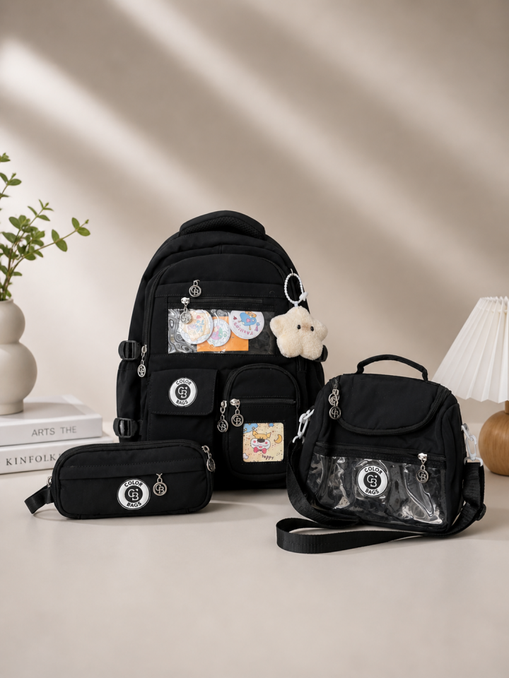 Adalinhome Premium Pastel Serisi 3'lü Okul Çantası Seti