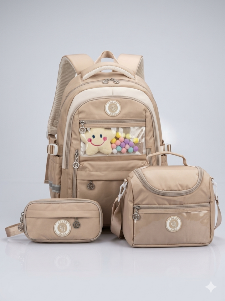 Adalinhome Pastel Rüyalar - Çocuklar İçin Ortopedik 3'lü Okul Çanta Seti
