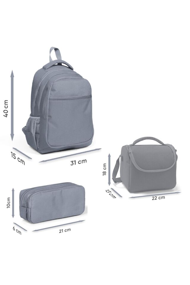 FUTBOL DESENLİ 3'LÜ ÇANTA SETİ