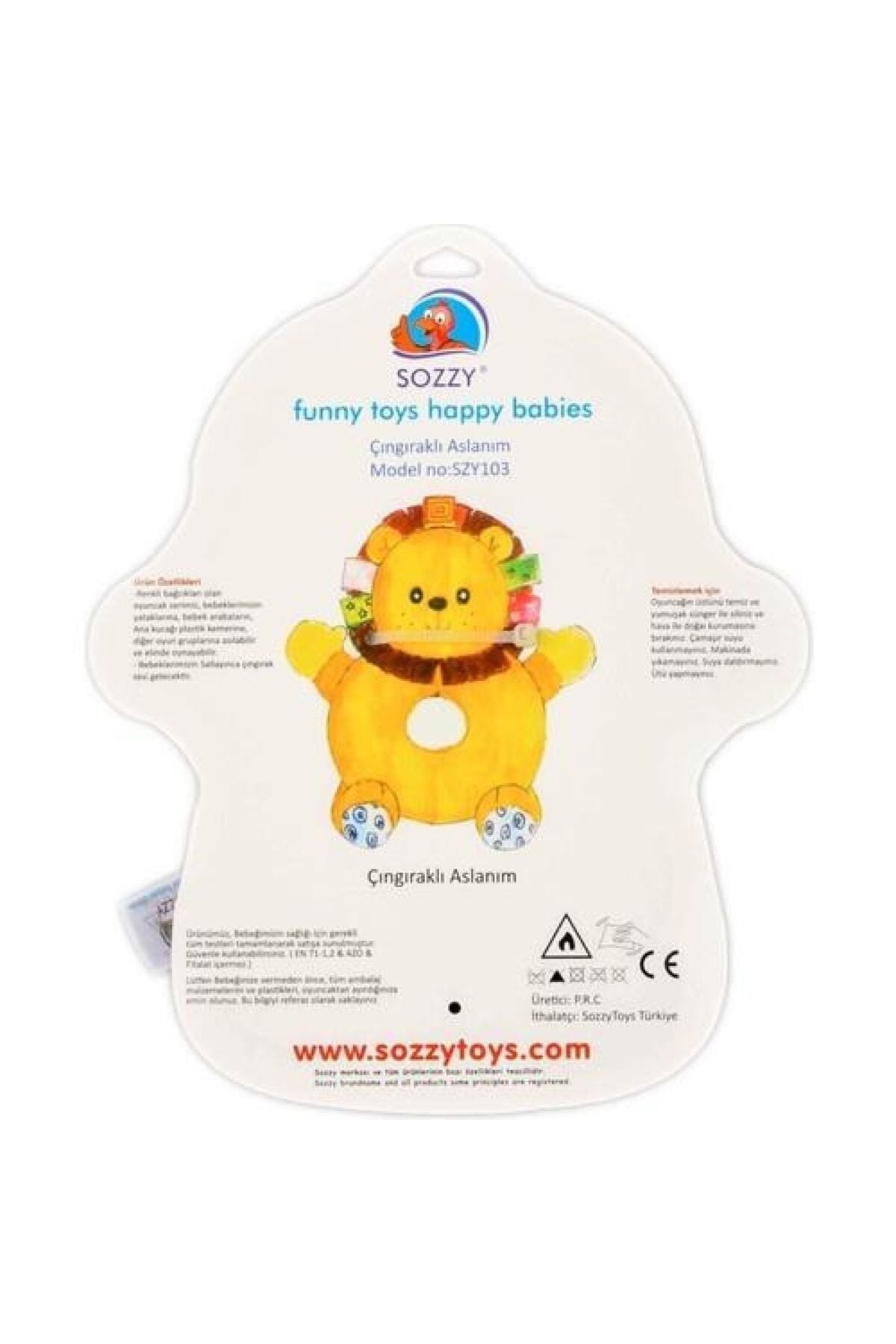 Sozzy Toys Çıngıraklı Aslanım Szy103 Sarı