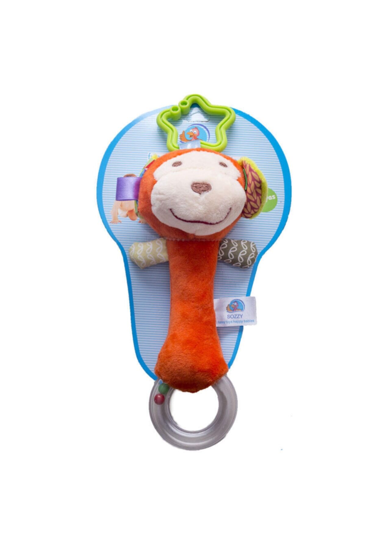 Çocuk Peluş Oyuncak Toys Halkalı Maymunum - Turuncu (No Color)