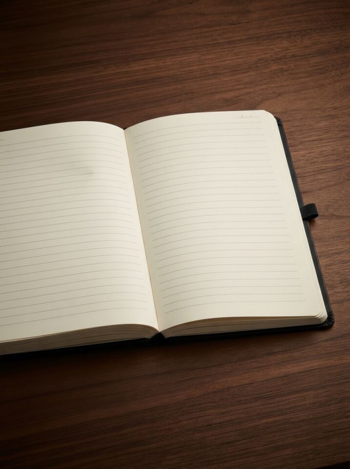 Özel Tasarım Öğretmenler Günü Hediyesi Thermo Deri Kapak Çizgili Ajanda Defter 15x21 cm