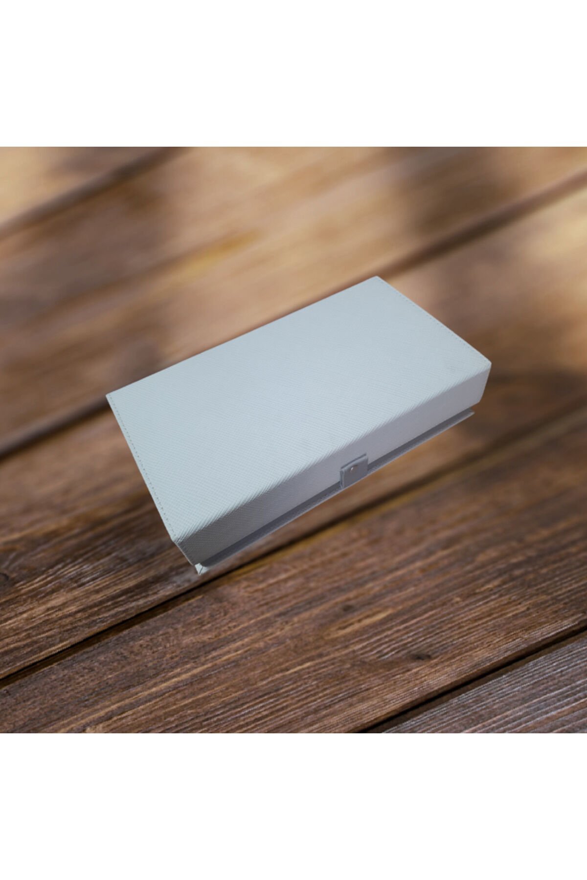 Beyaz Çok Amaçlı Deri Kaplamalı Aksesuar ve Takı Kutusu