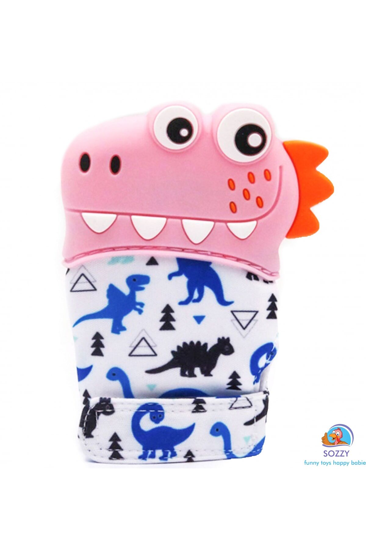 Sozzytoys Eldiven Dişlik Pembe Dinazorum Karışık