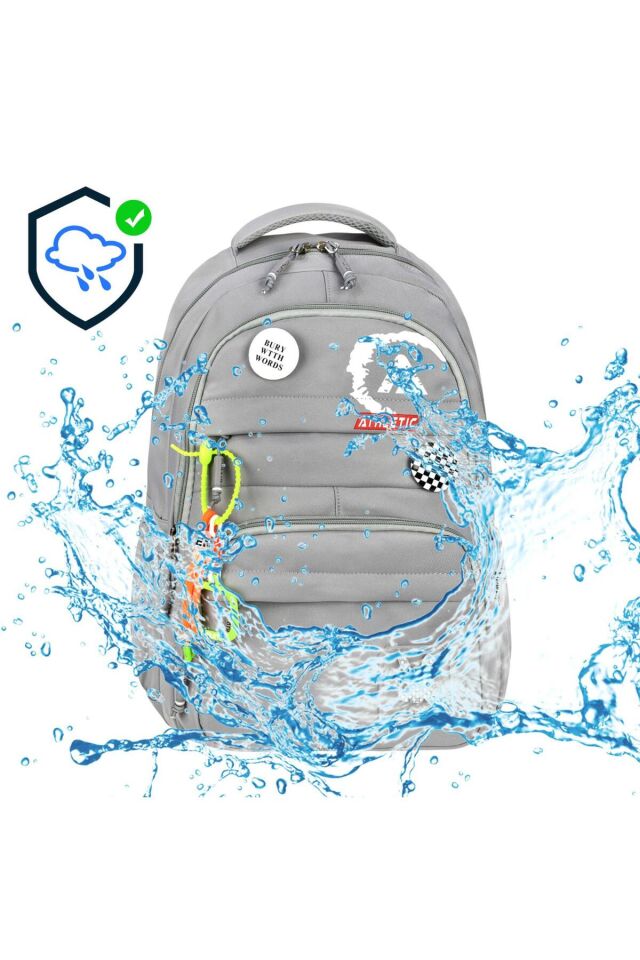 Kore Tarzı Unisex Çocuk Okul Sırt Çantası (Anahtarlık Hediyeli)