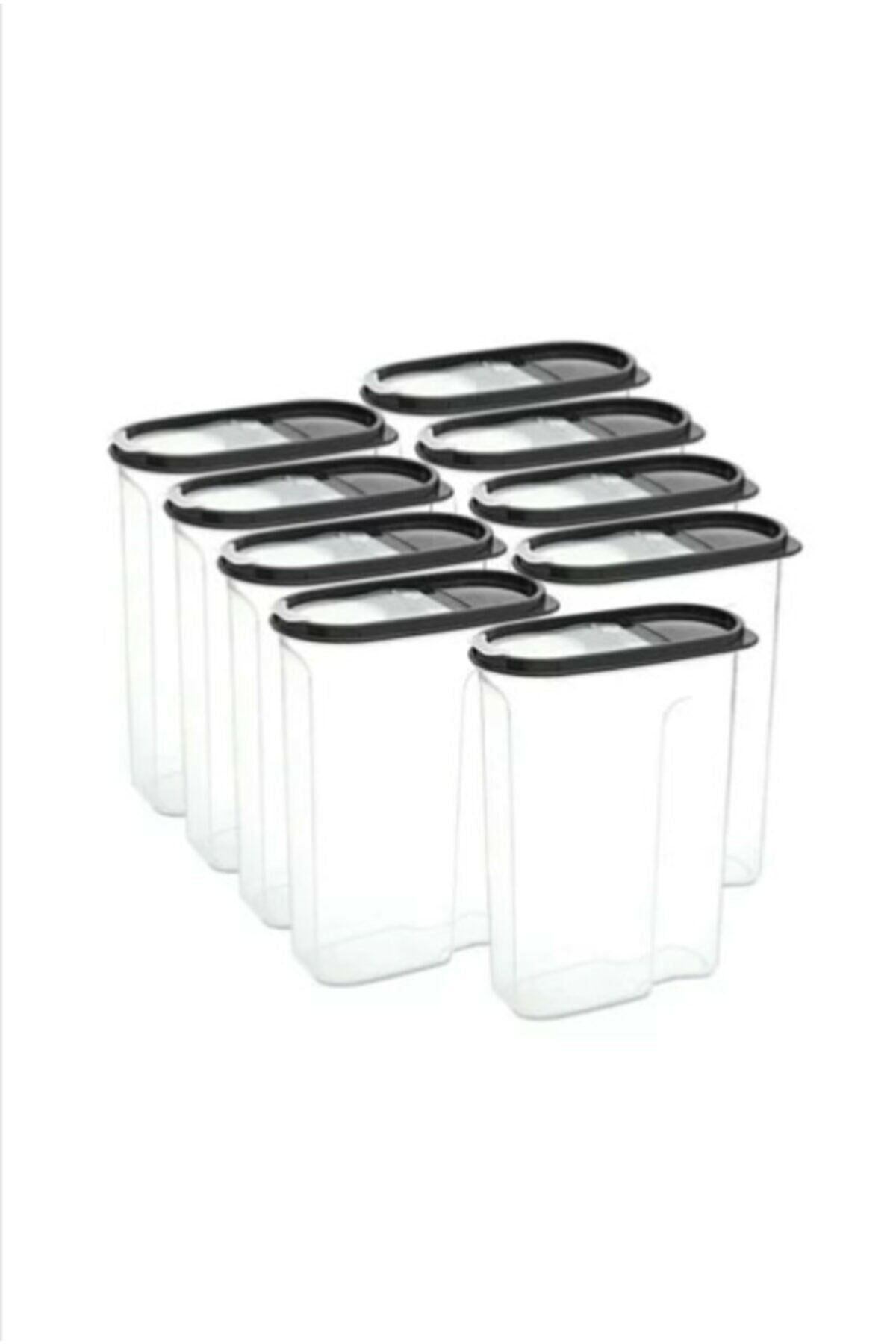1.7 Lt Erzak Kabı 9'lu Paket Gri