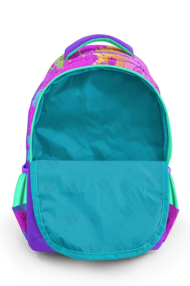 Kids Okul Çantası Dondurmalı Kedi 23648 Pembe Yeşil