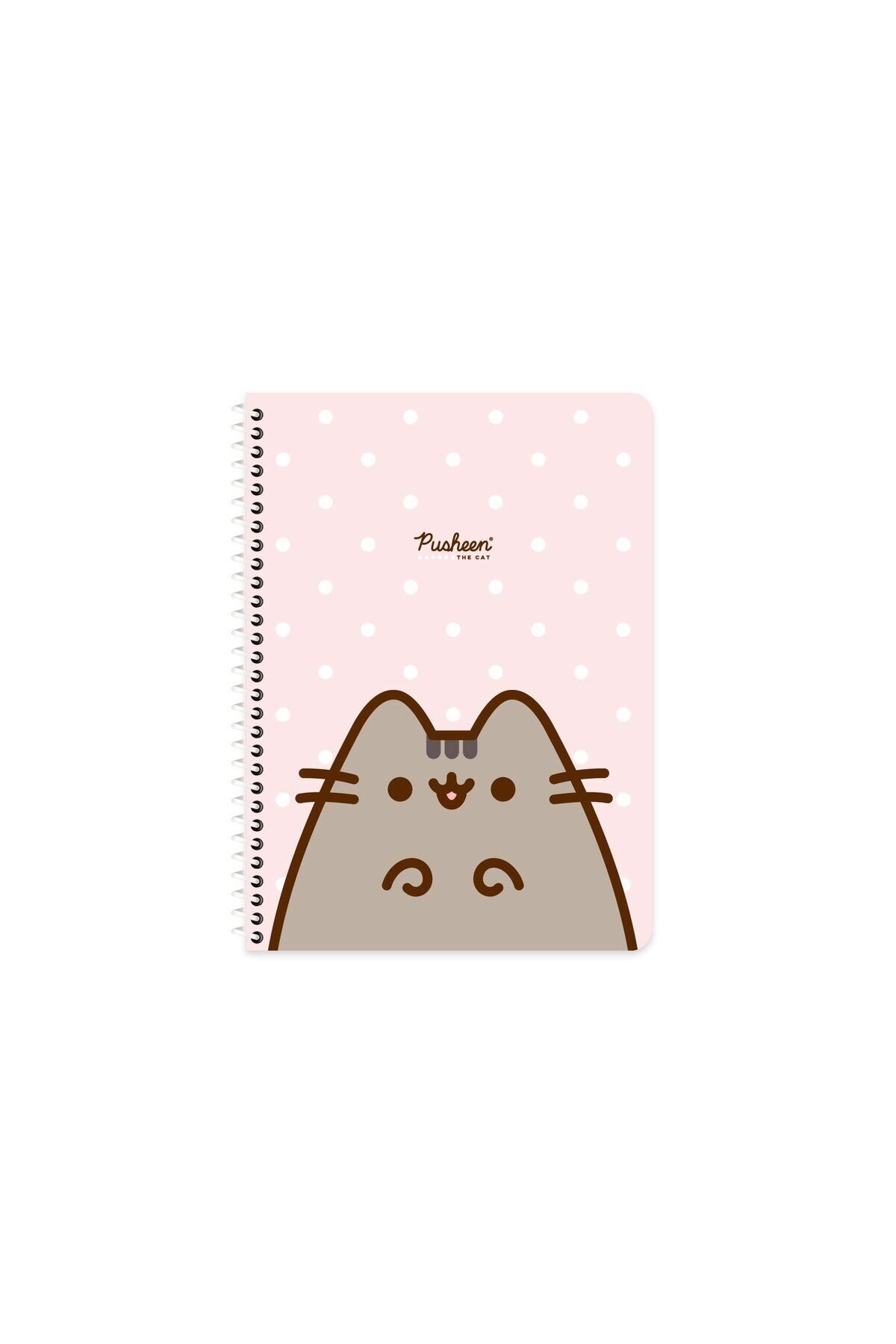 Keskin Color Pusheen A4 Çizgili Spiralli Defter – 80 Yaprak