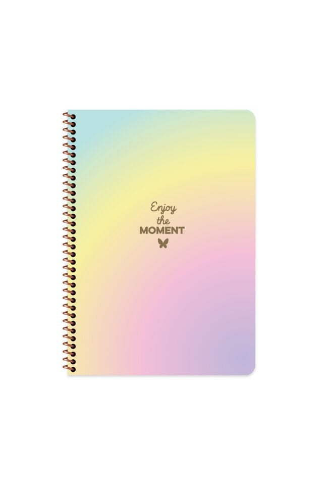 Keskin Color A4 Çizgili Spiralli Peri Tozu Defter | 80 Yaprak