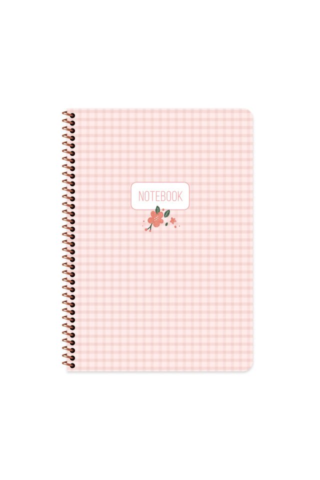 Keskin Color A4 Çizgili Stickerli Spiralli Pötikare Defter | 80 Yaprak