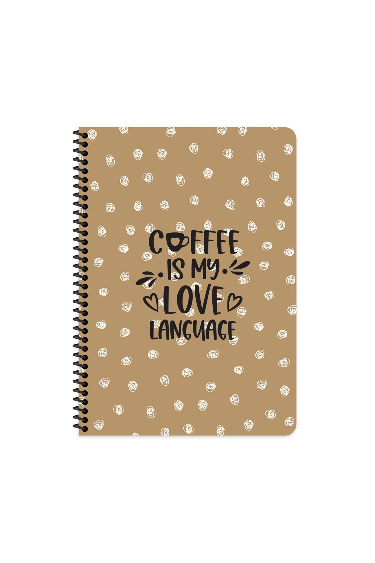 Keskin Color 16.5 x 22.5 Çizgili Spiralli Defter – Coffee