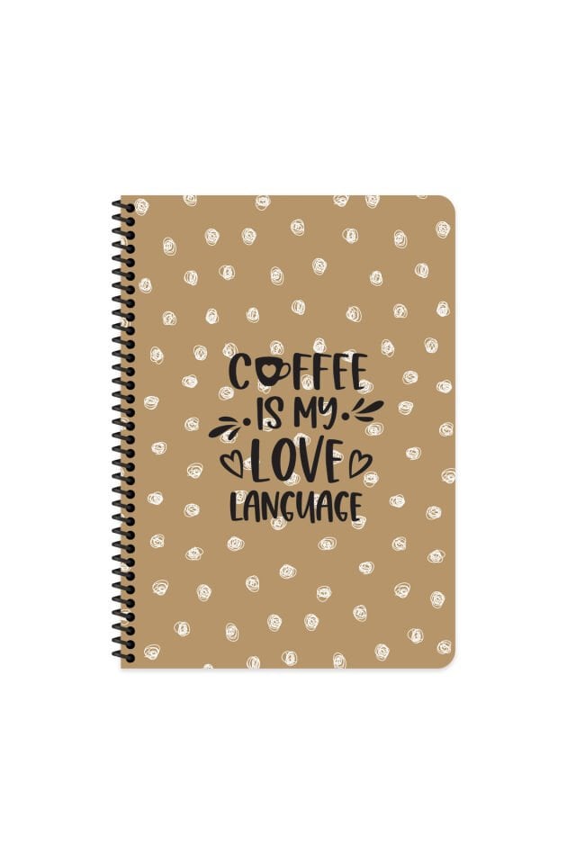 Keskin Color 16.5 x 22.5 Çizgili Spiralli Defter – Coffee