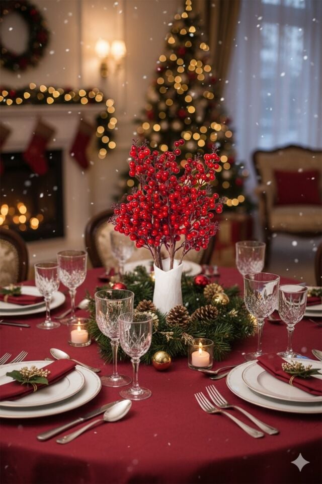 Yılbaşı Kokina Çiçeği 70 cm (5 adet)