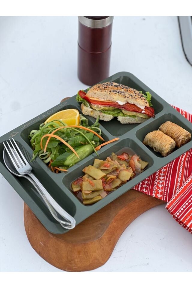 Polikarbon Kırılmaz Kamp Tabldot (2 Adet)