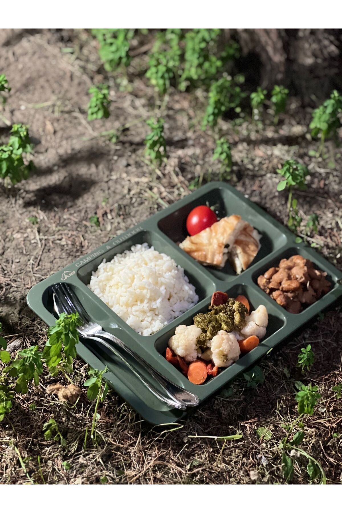 Polikarbon Kırılmaz Kamp Tabldot (2 Adet)