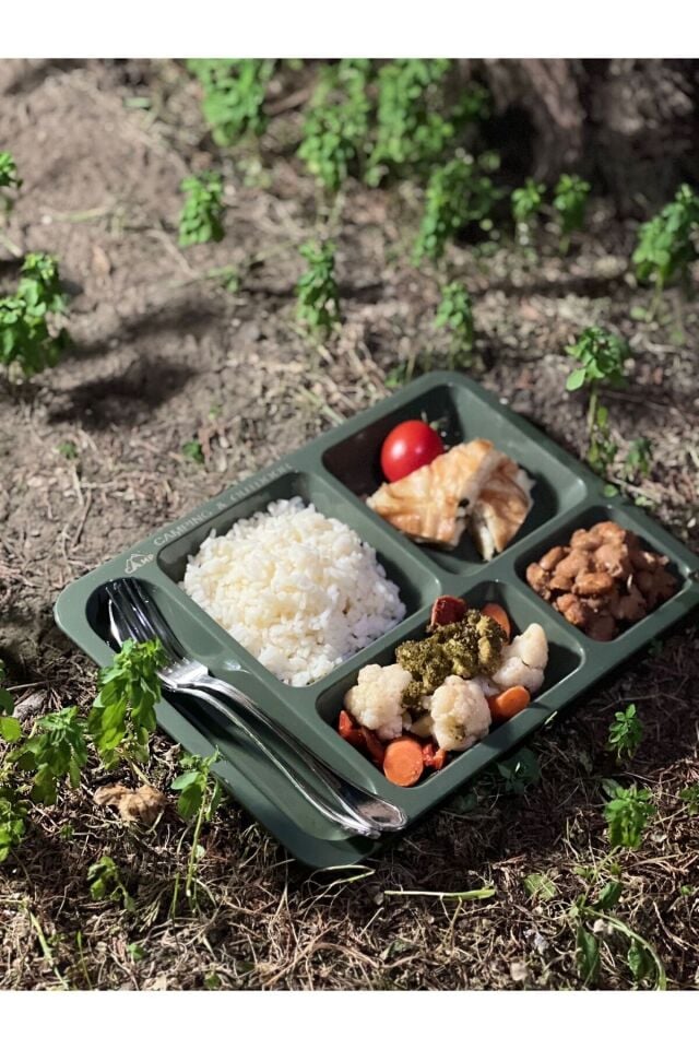 Polikarbon Kırılmaz Kamp Tabldot (2 Adet)