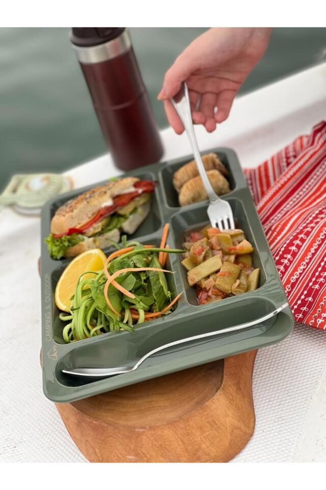 Polikarbon Kırılmaz Kamp Tabldot (50 Adet)