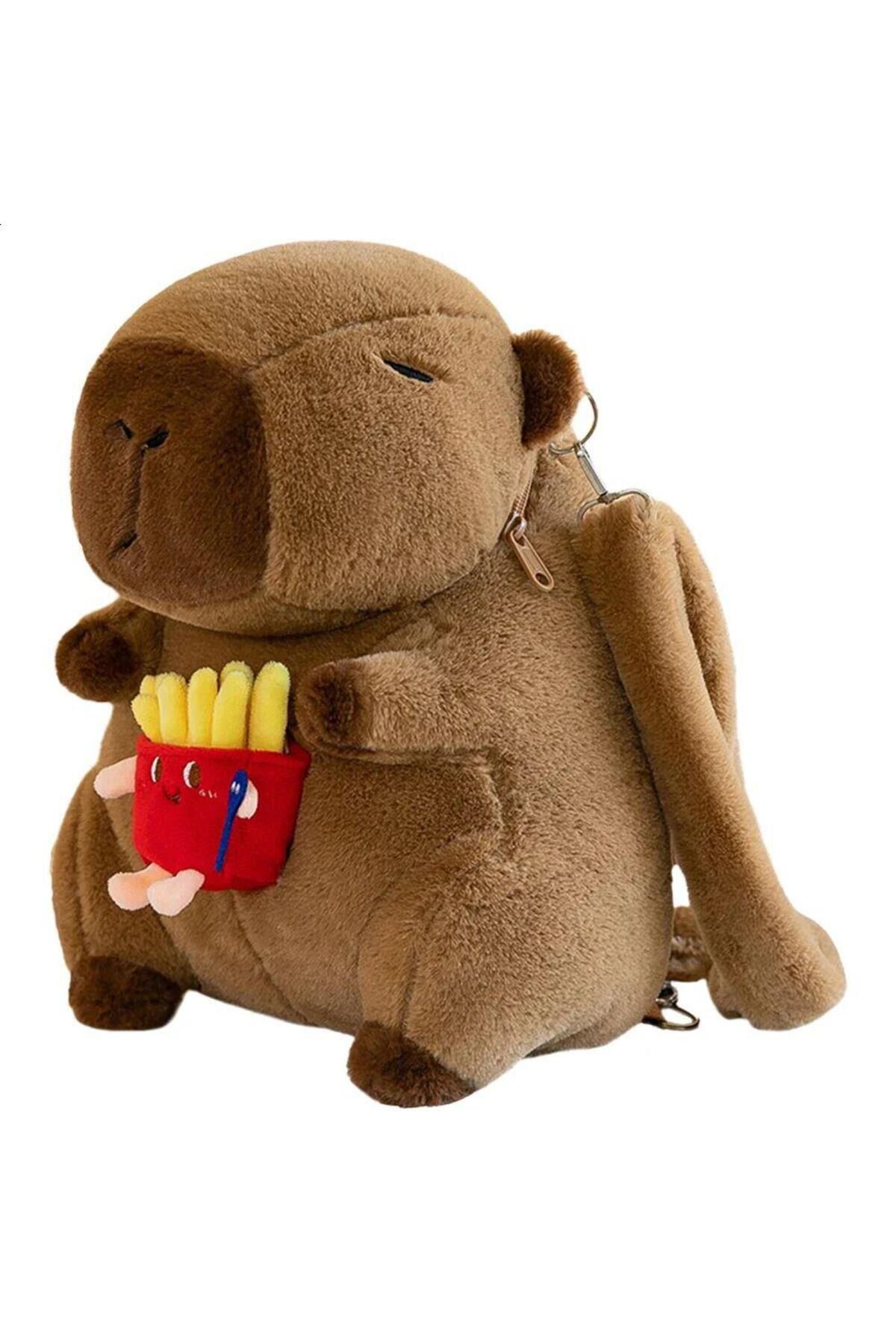 Çift Kullanımlı Sevimli Peluş Sırt Çantası – Oyuncak & Çanta Bir Arada