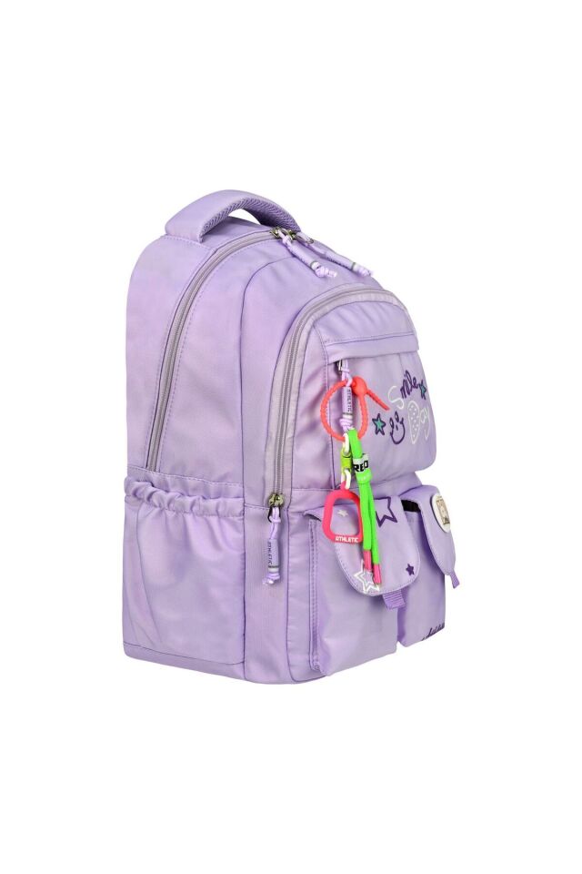 Smile Day Su Geçirmez Kore Tarzı Unisex Okul Sırt Çantası Pembe