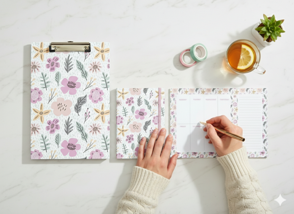 Atakids Lizy Sekreterlik Dosyası, Defter ve Haftalık Planlayıcı 3'lü Set