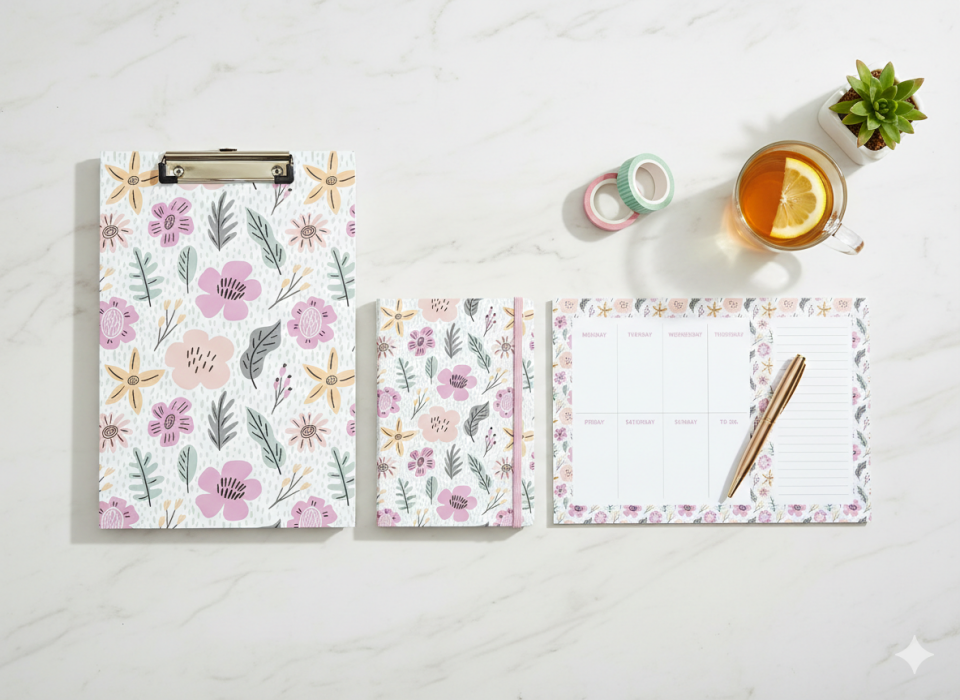 Atakids Lizy Sekreterlik Dosyası, Defter ve Haftalık Planlayıcı 3'lü Set