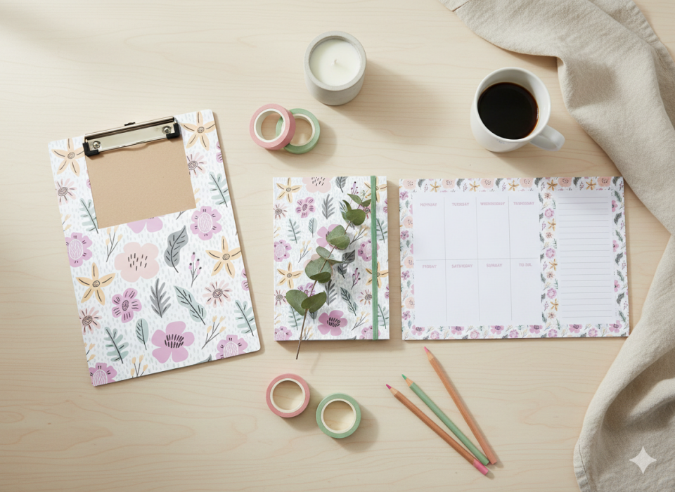 Atakids Lizy Sekreterlik Dosyası, Defter ve Haftalık Planlayıcı 3'lü Set