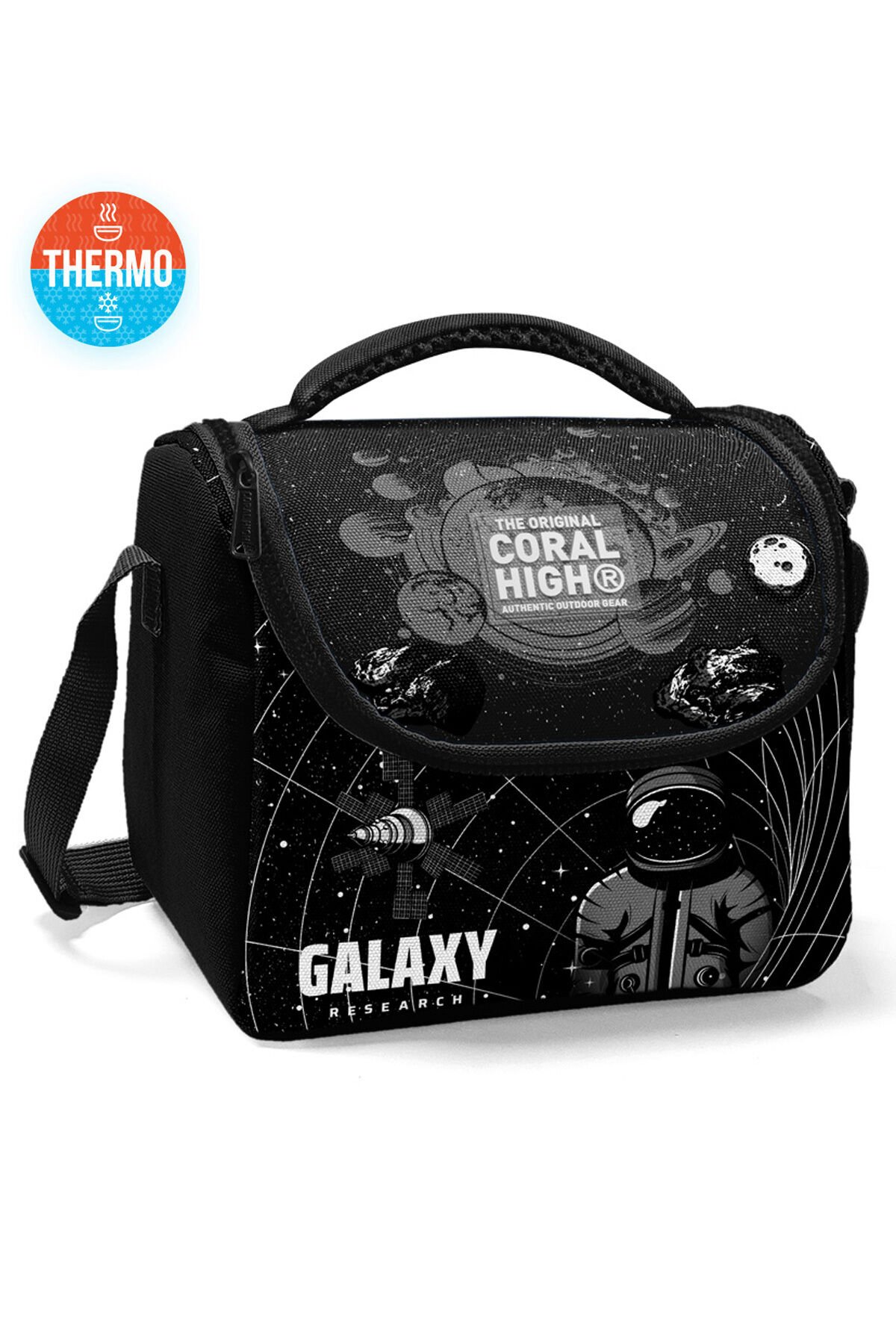 Kids Futbol Desenli Thermo Beslenme Çantası 11886 Antrasit Gri