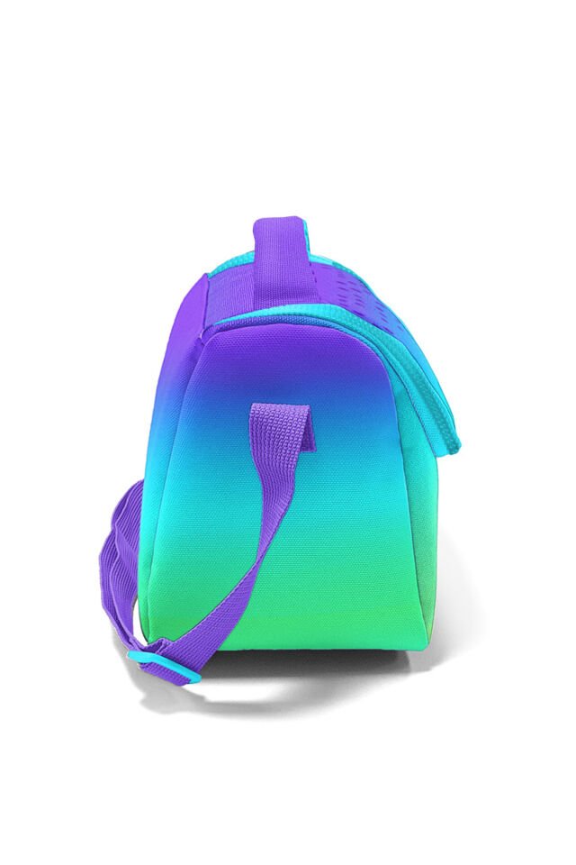 11874 KIDS PEMBE SU YEŞİLİ RENK GEÇİŞLİ THERMO BESLENME ÇANTASI Mor Lila