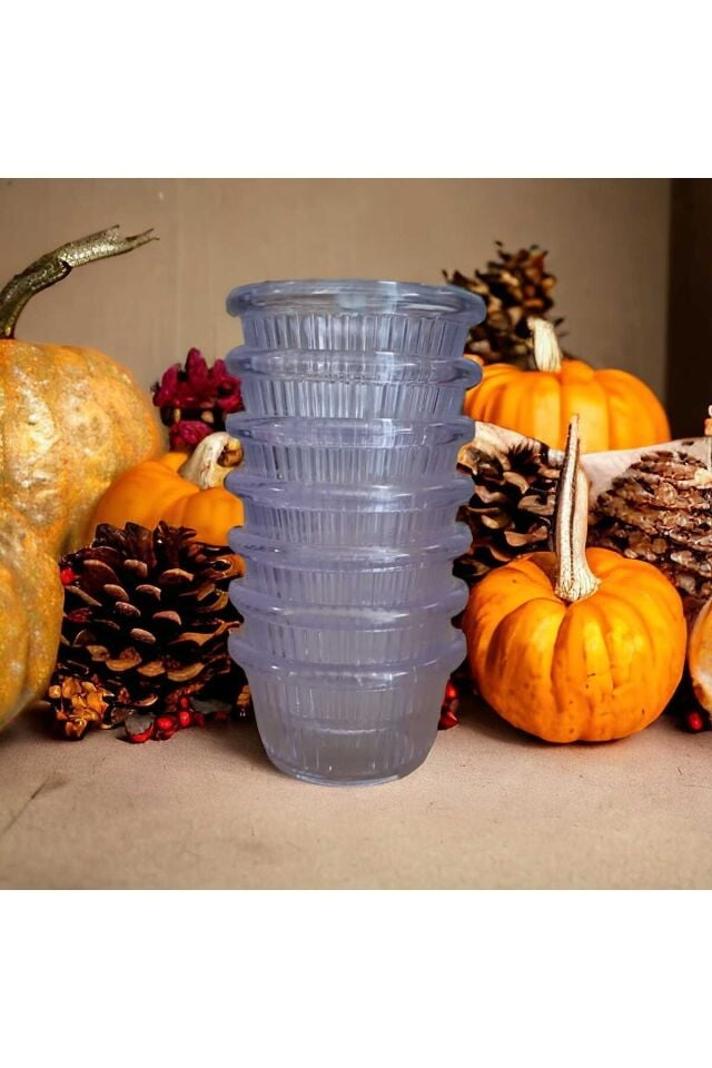 Reçellik Ve Kahve Yanı Kasesi ,sosluk,sunumluk Mini 6lı Şeffaf Renk