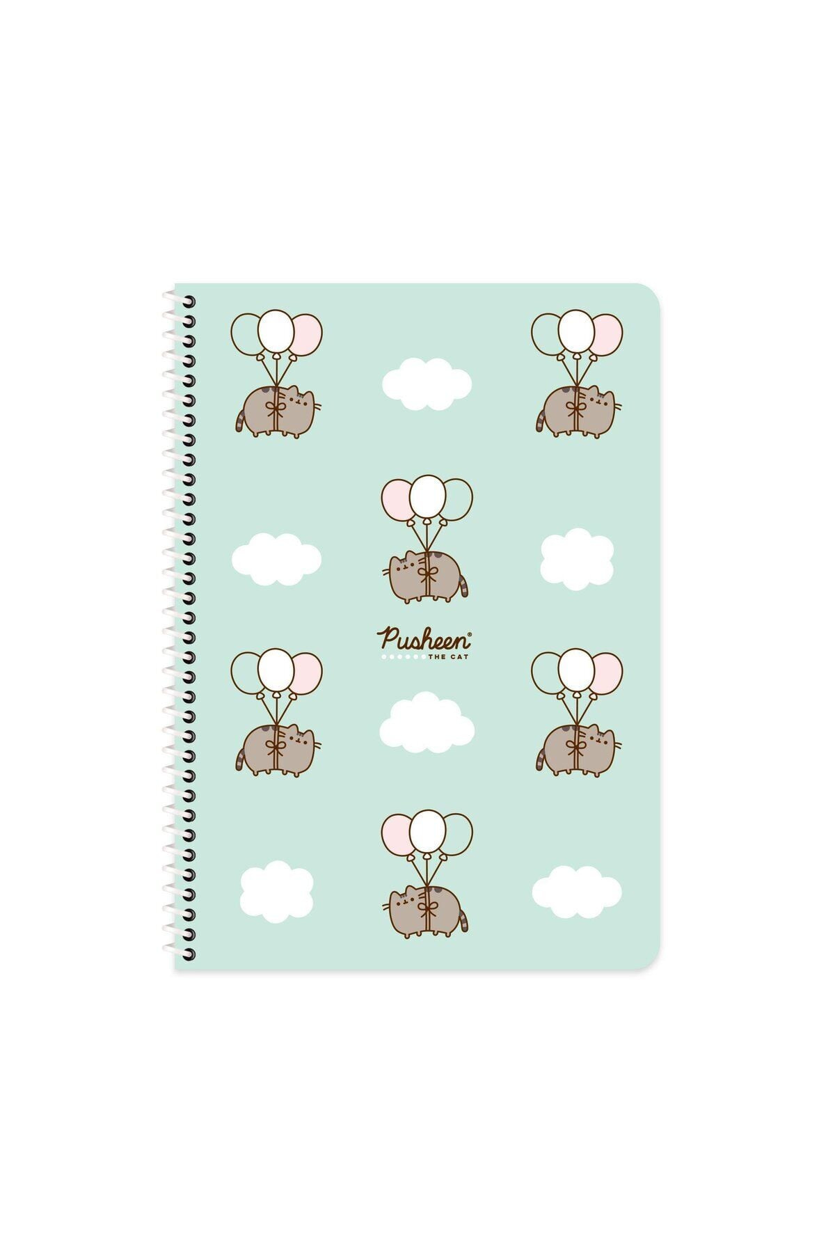 Keskin Color Pusheen A4 Çizgili Spiralli Defter – 80 Yaprak Mavi