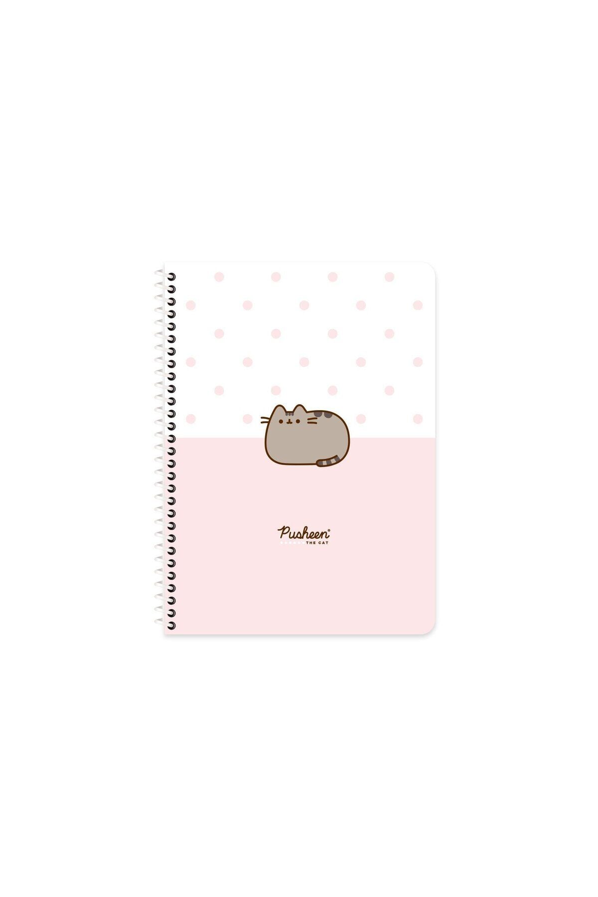 Keskin Color Pusheen A4 Çizgili Spiralli Defter – 80 Yaprak Beyaz